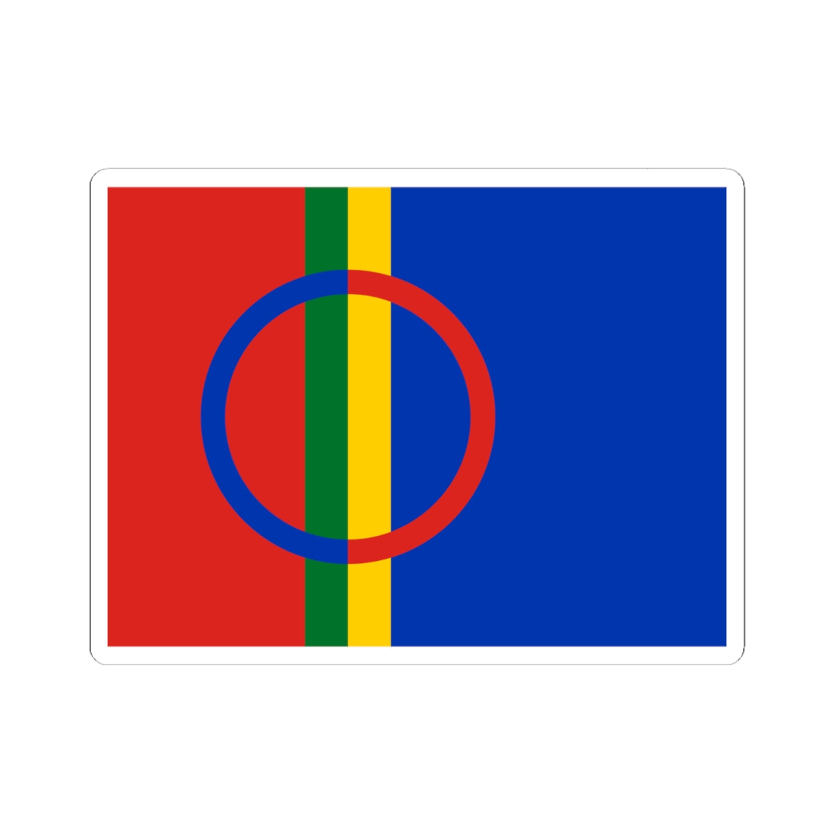 Sami flag (Sweden) STICKER Vinyl Kiss-Cut Decal