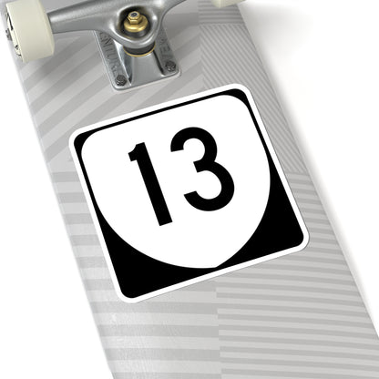 Virginia 13 (Virginia) (Road Sign) STICKER Vinyl Kiss-Cut Decal