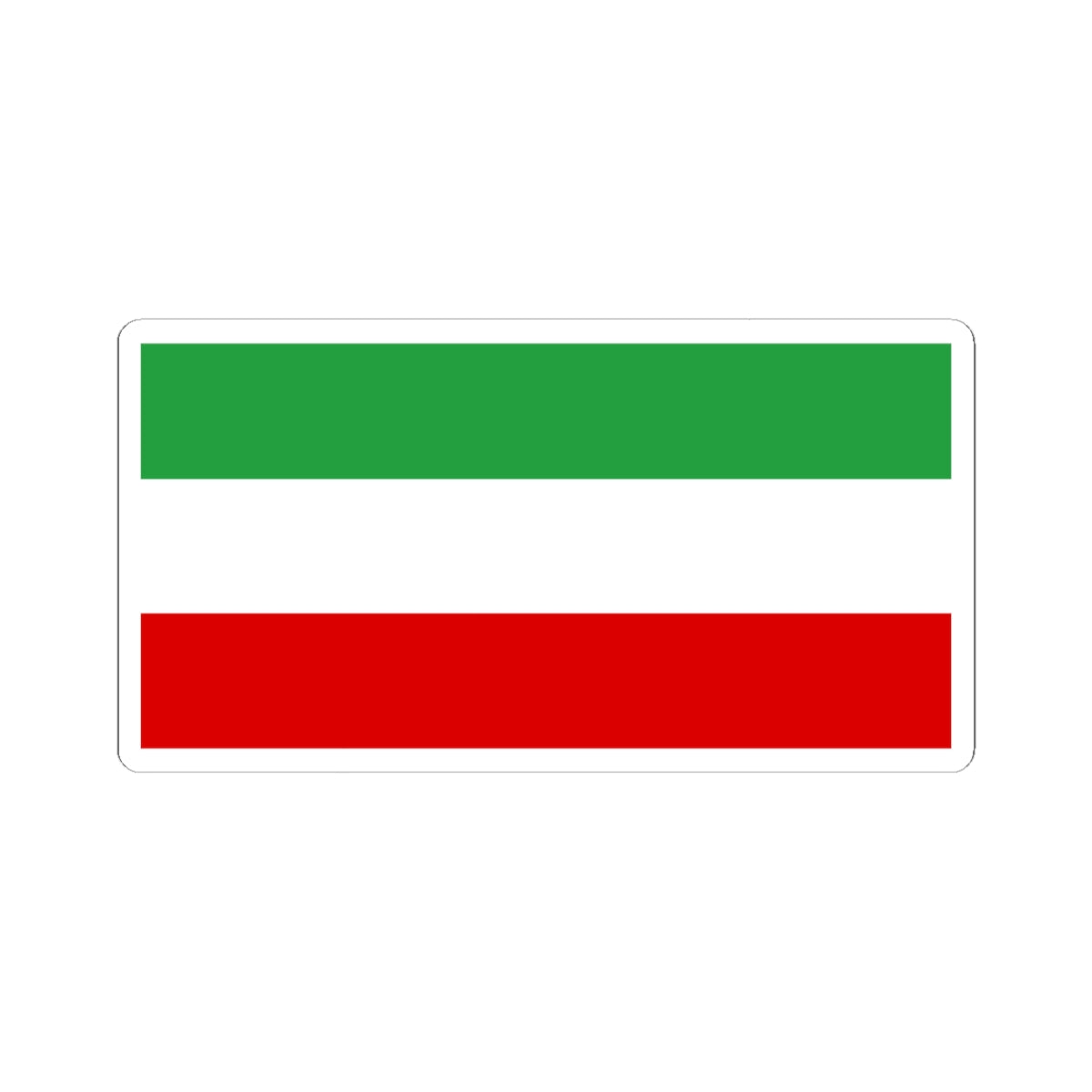 Post-constitutional Revolution Civil Flag of Persia (Iran) STICKER Vinyl Kiss-Cut Decal