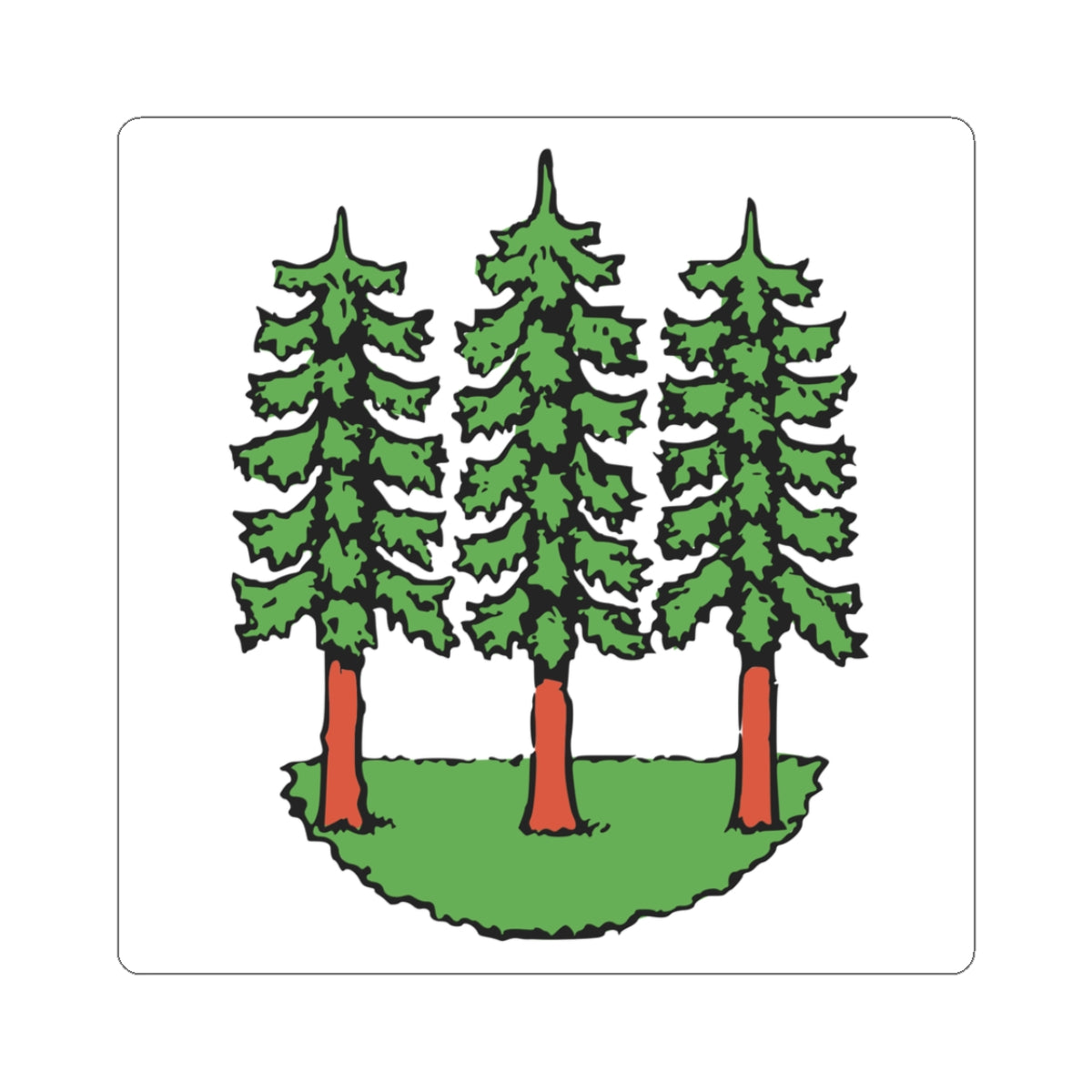 CHE Wald ZH 1926 Flag (Switzerland) STICKER Vinyl Kiss-Cut Decal