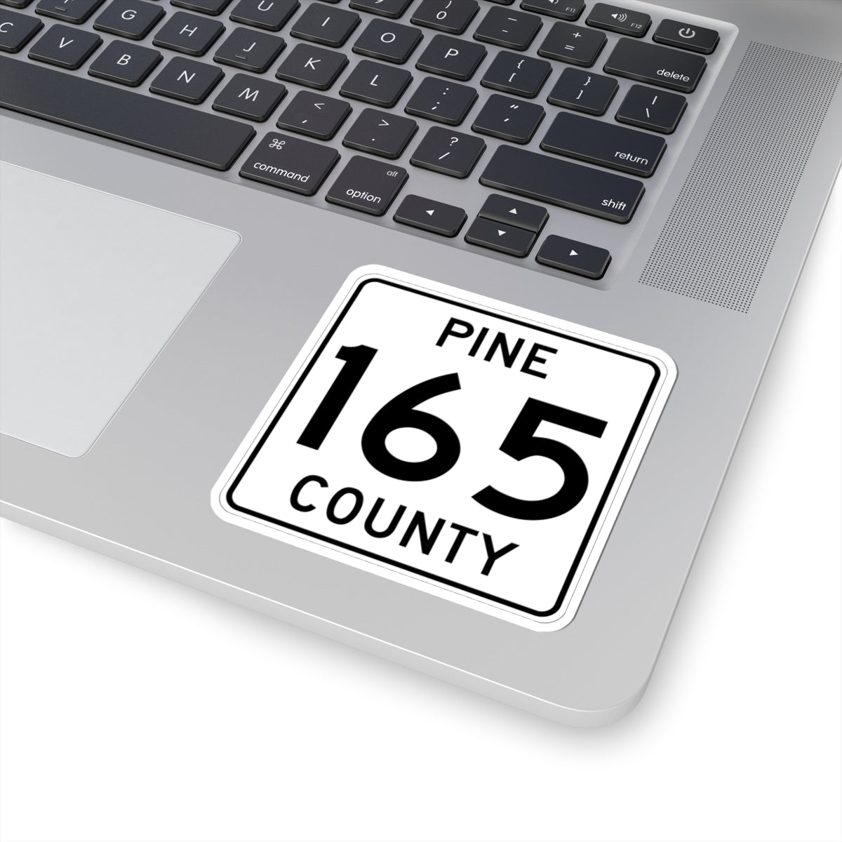 Pine County Route 165 MN (Minnesota) (Road Sign) STICKER Vinyl Kiss-Cut Decal