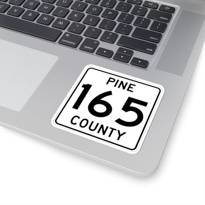 Pine County Route 165 MN (Minnesota) (Road Sign) STICKER Vinyl Kiss-Cut Decal