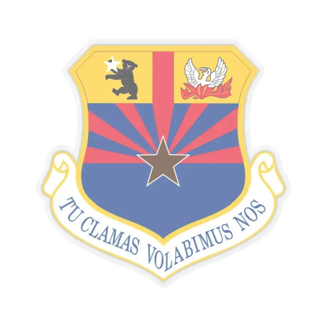 161st Air Refueling Wing (U.S. Air Force) STICKER Vinyl Kiss-Cut Decal 2 Inch Transparent - The Sticker Space