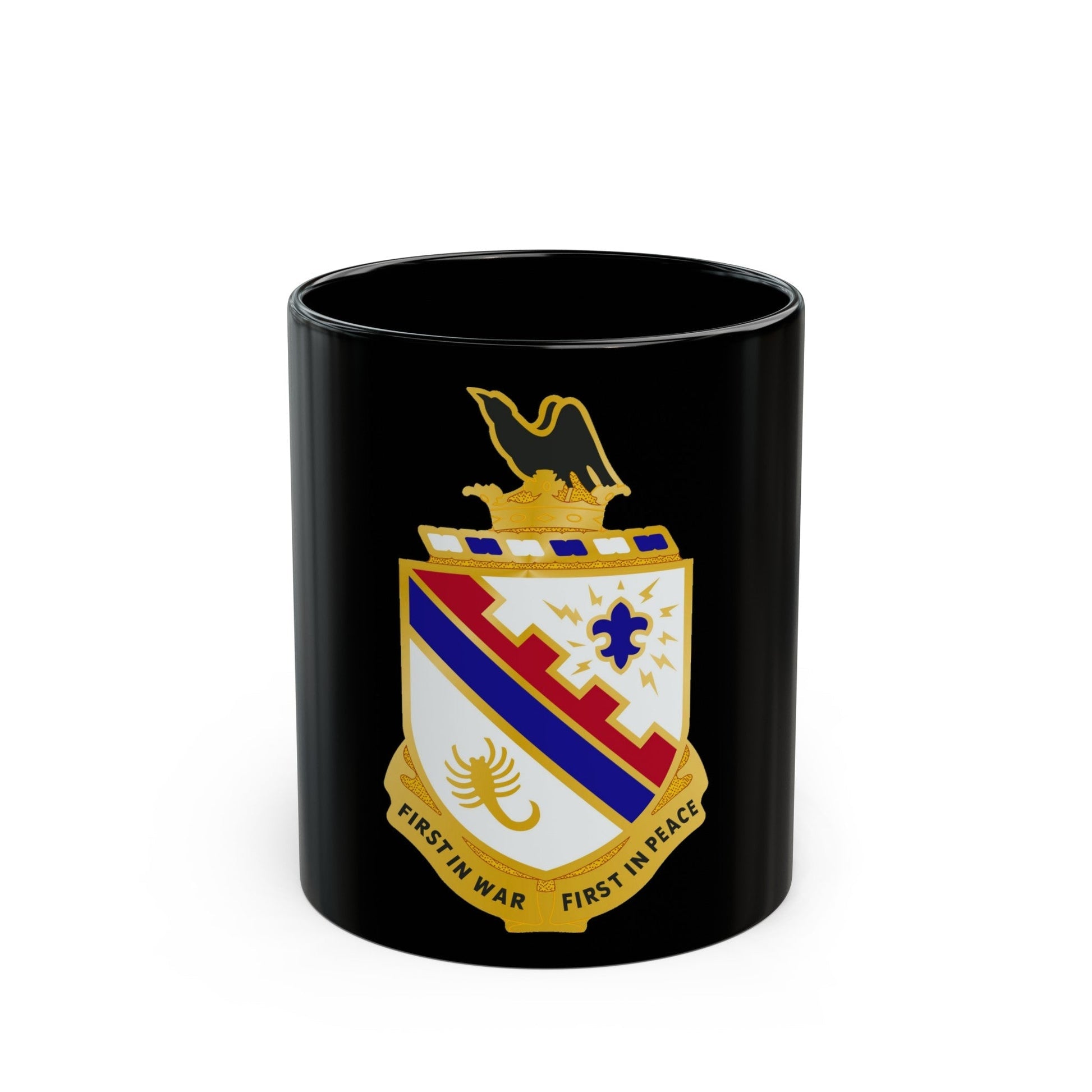 161st Infantry Regiment (U.S. Army) Black Coffee Mug-11oz-The Sticker Space