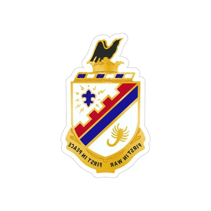 161st Infantry Regiment (U.S. Army) REVERSE PRINT Transparent Die-Cut STICKER 5 Inch Die-Cut Transparent - The Sticker Space