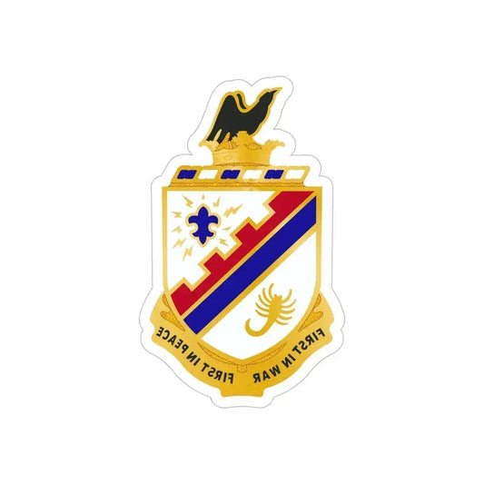 161st Infantry Regiment (U.S. Army) REVERSE PRINT Transparent Die-Cut STICKER 6 Inch Die-Cut Transparent - The Sticker Space