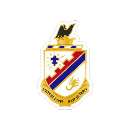 161st Infantry Regiment (U.S. Army) REVERSE PRINT Transparent Die-Cut STICKER - The Sticker Space