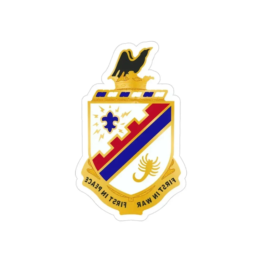 161st Infantry Regiment (U.S. Army) REVERSE PRINT Transparent Die-Cut STICKER - The Sticker Space