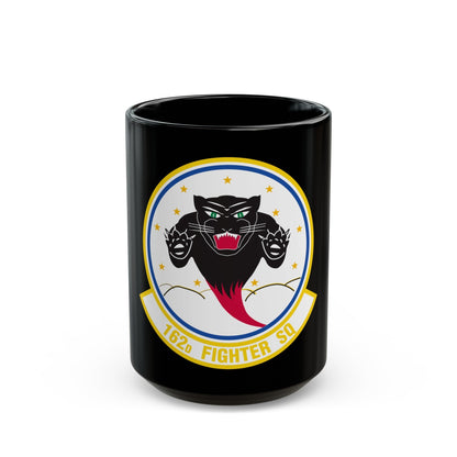 162 Fighter Squadron (U.S. Air Force) Black Coffee Mug-15oz-The Sticker Space