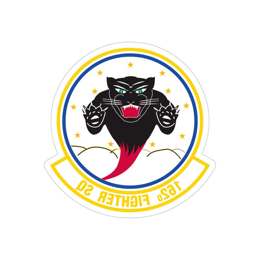 162 Fighter Squadron (U.S. Air Force) REVERSE PRINT Transparent STICKER-6" × 6"-The Sticker Space