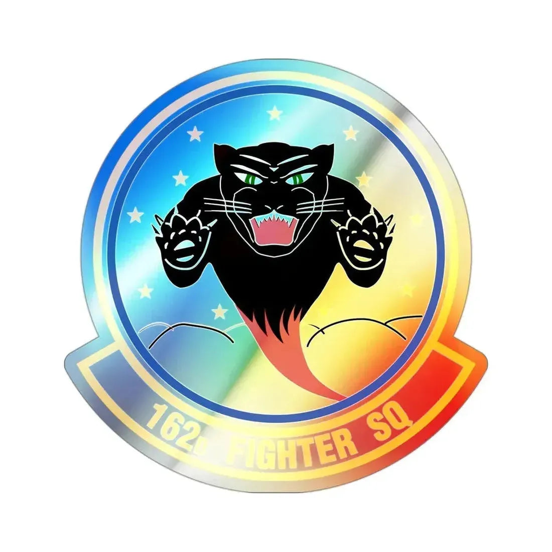 162 Fighter Squadron (U.S. Air Force) Holographic STICKER Die-Cut Vinyl Decal - The Sticker Space