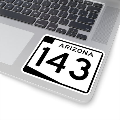 Arizona 143 (Arizona) (Road Sign) STICKER Vinyl Kiss-Cut Decal
