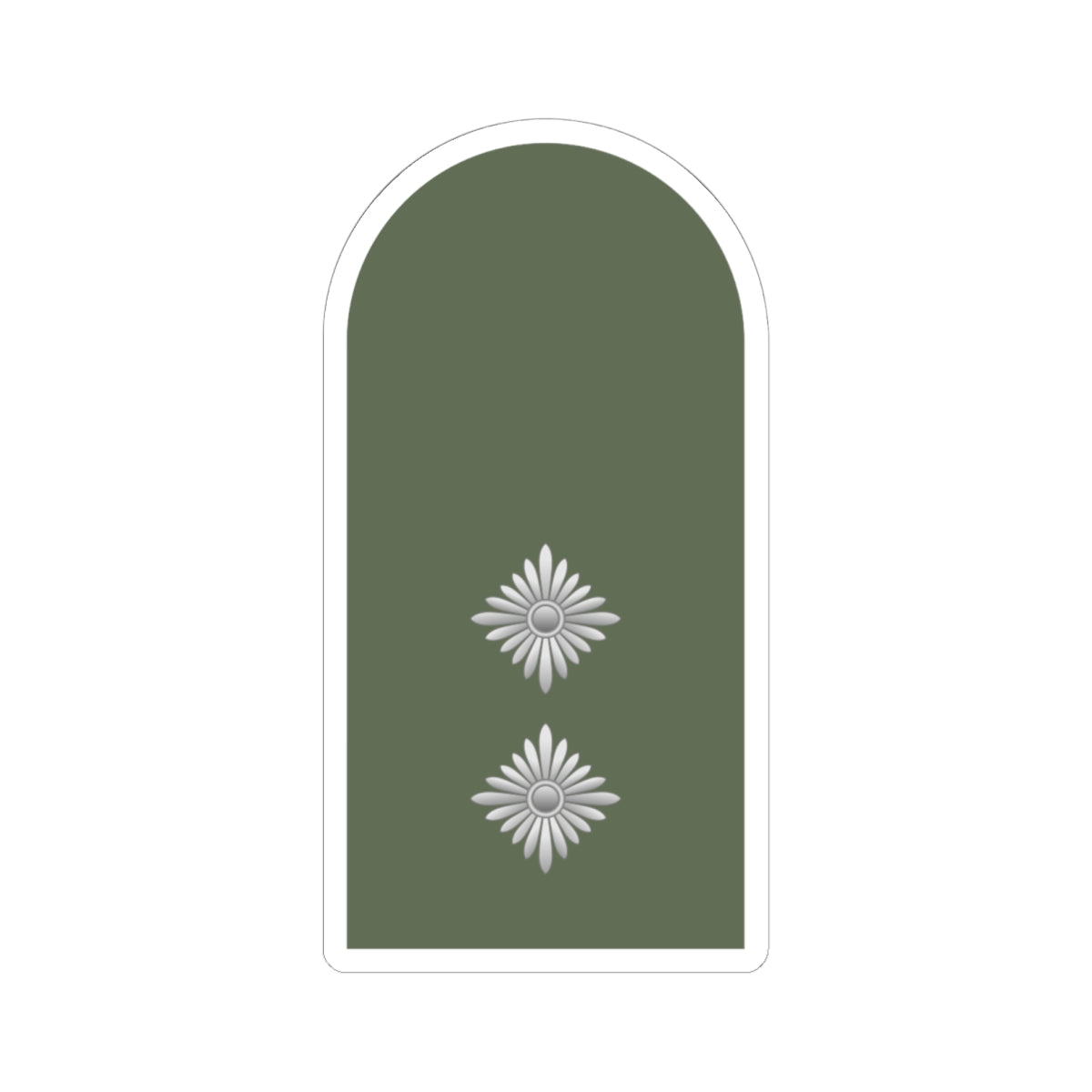 Dienstgrad Bundeswehr Heer 221 Oberleutnant (Germany) (Military Rank) STICKER Vinyl Kiss-Cut Decal