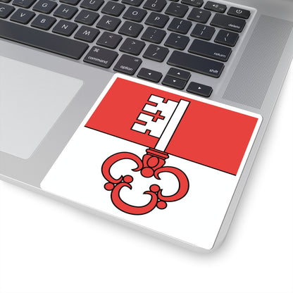 Flag of Canton of Obwalden (Switzerland) STICKER Vinyl Kiss-Cut Decal