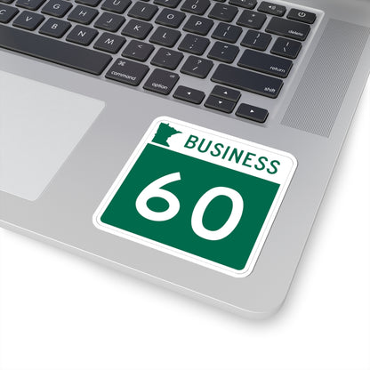 MN-60 Business (Minnesota) (Road Sign) STICKER Vinyl Kiss-Cut Decal