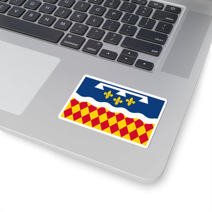 Flag of Charente (France) STICKER Vinyl Kiss-Cut Decal