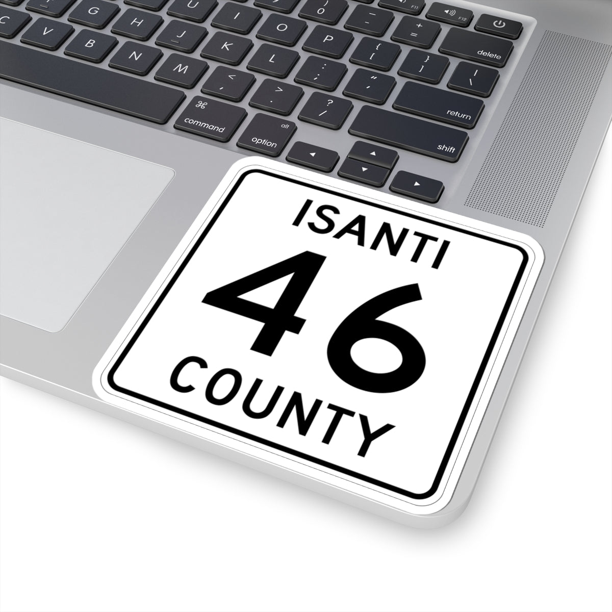 Isanti County 46 MN (Minnesota) (Road Sign) STICKER Vinyl Kiss-Cut Decal