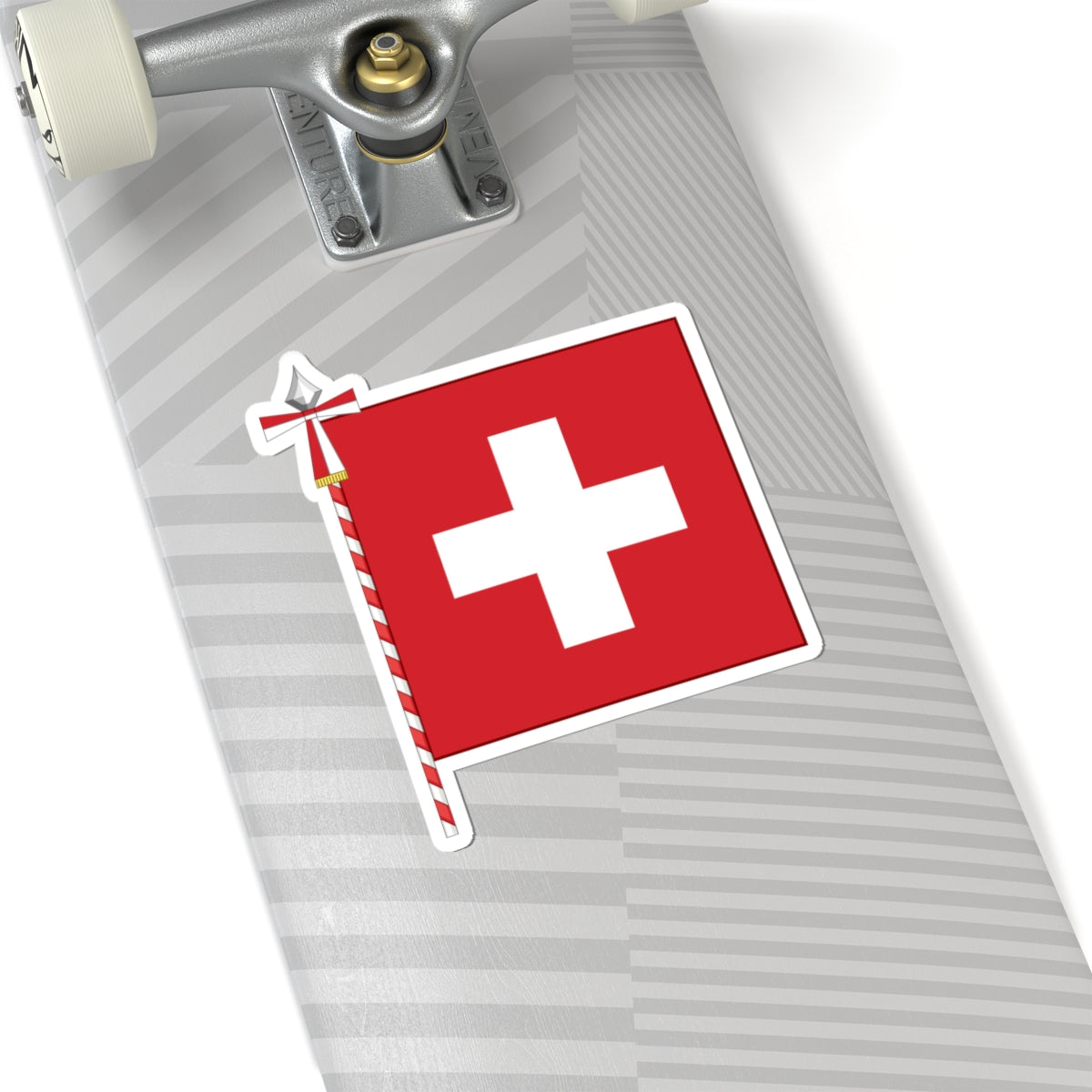 Flag of Switzerland parade (Switzerland) STICKER Vinyl Kiss-Cut Decal