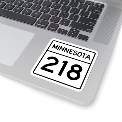 MN-218 1948 (Minnesota) (Road Sign) STICKER Vinyl Kiss-Cut Decal