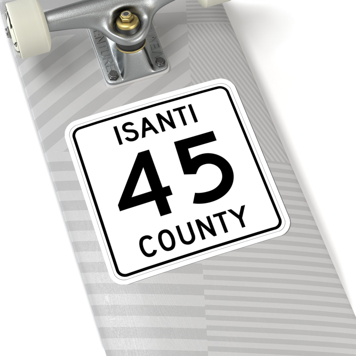 Isanti County 45 MN (Minnesota) (Road Sign) STICKER Vinyl Kiss-Cut Decal