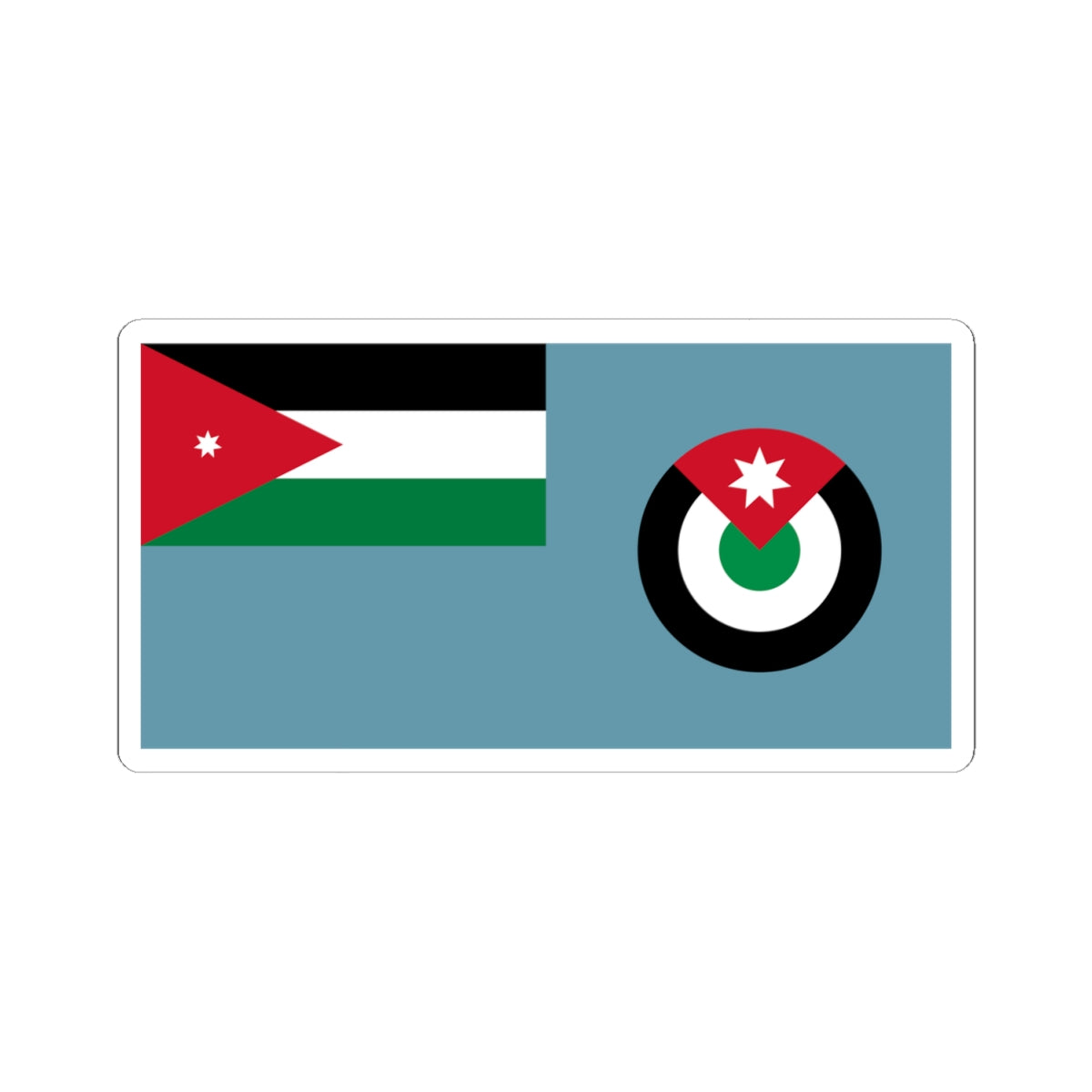 Air Force Ensign of Jordan (Jordan) STICKER Vinyl Kiss-Cut Decal