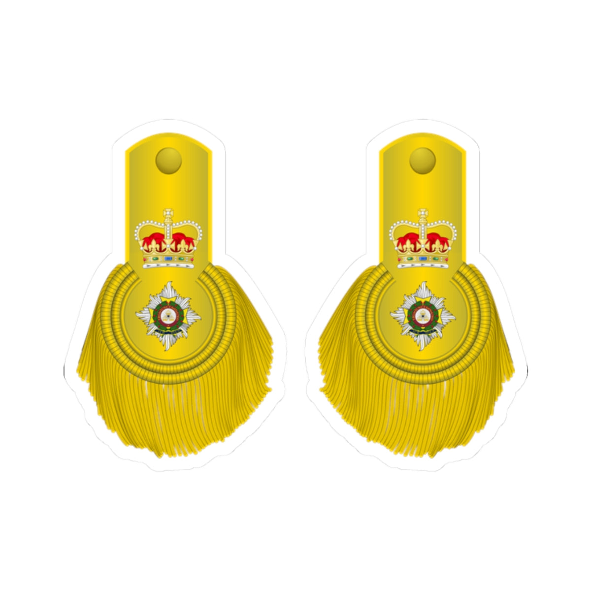 British Army Col1810 1855 (United Kingdom) (Military Rank) STICKER Vinyl Kiss-Cut Decal