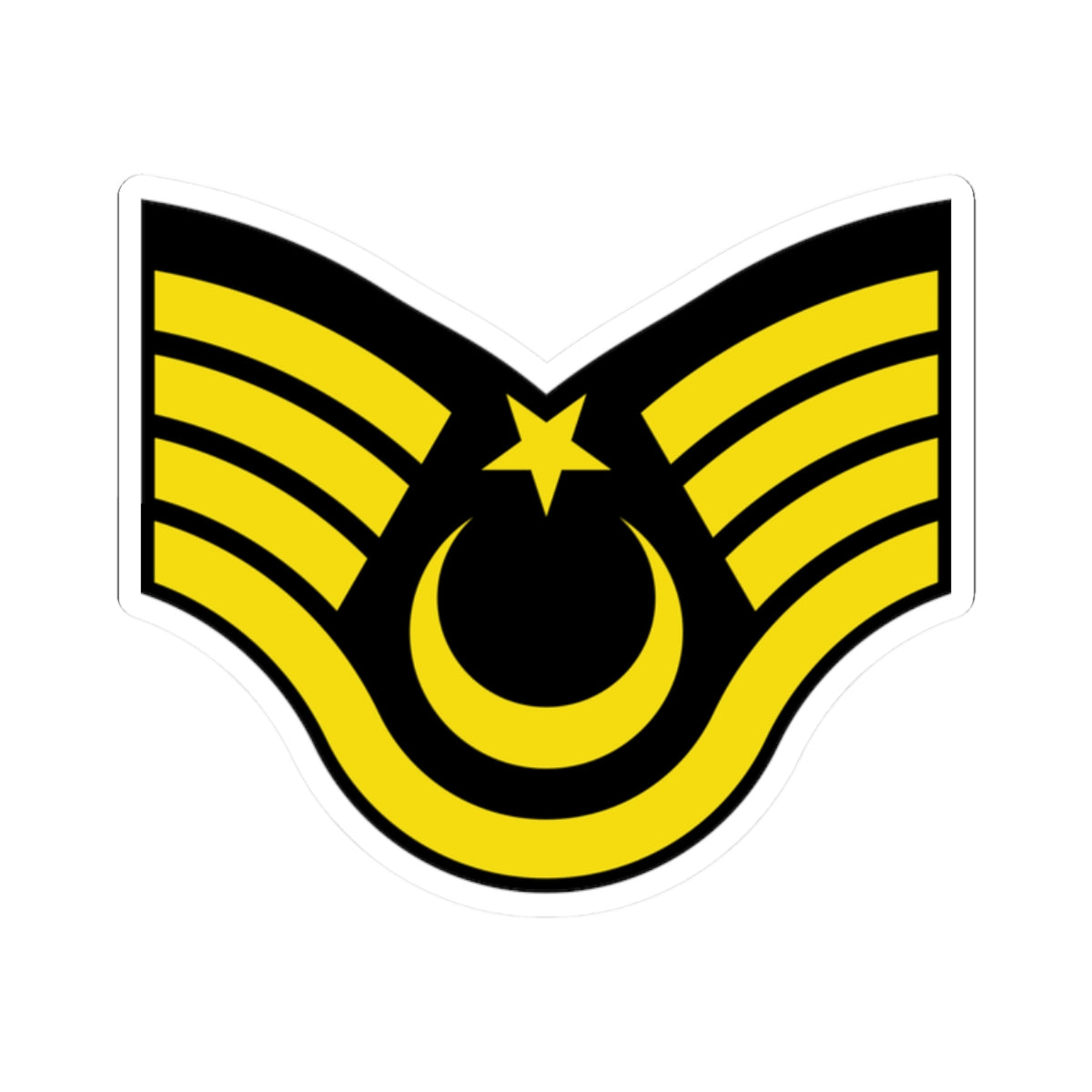 Army TUR OR 07a (Turkey) (Military Rank) STICKER Vinyl Kiss-Cut Decal
