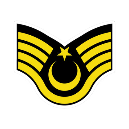 Army TUR OR 07a (Turkey) (Military Rank) STICKER Vinyl Kiss-Cut Decal