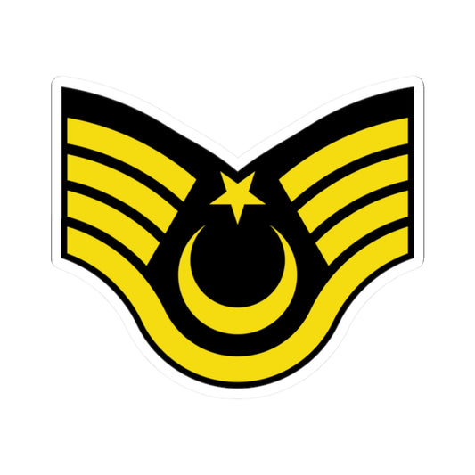 Army TUR OR 07a (Turkey) (Military Rank) STICKER Vinyl Kiss-Cut Decal