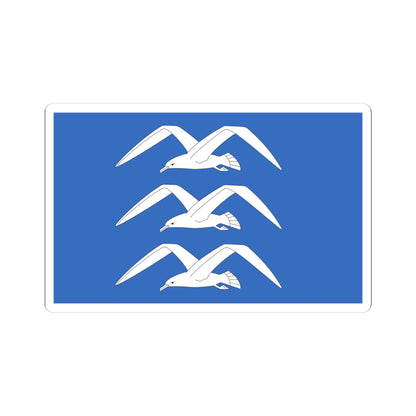Flag of Haugesund (Norway) STICKER Vinyl Kiss-Cut Decal