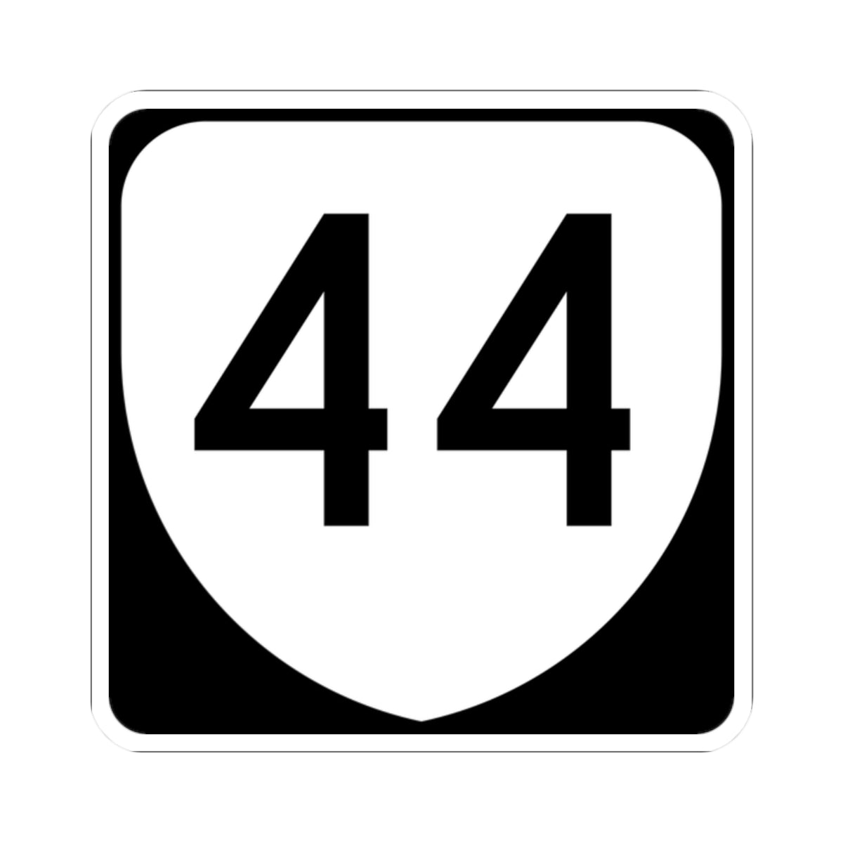 Virginia 44 (Virginia) (Road Sign) STICKER Vinyl Kiss-Cut Decal
