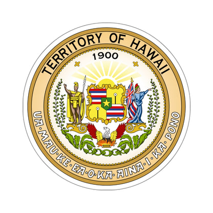 Seal of the Territory of Hawaii - STICKER Vinyl Kiss-Cut Decal