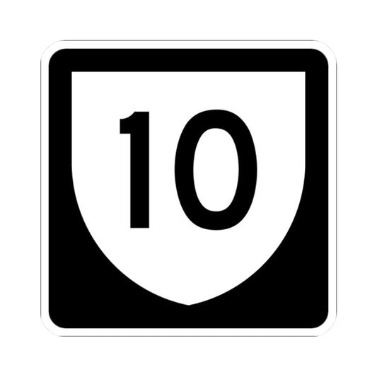 PR urban primary 10 (Puerto Rico) (Road Sign) STICKER Vinyl Kiss-Cut Decal