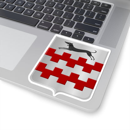 Acqoy wapen (Netherlands) (Coat of Arms) STICKER Vinyl Kiss-Cut Decal