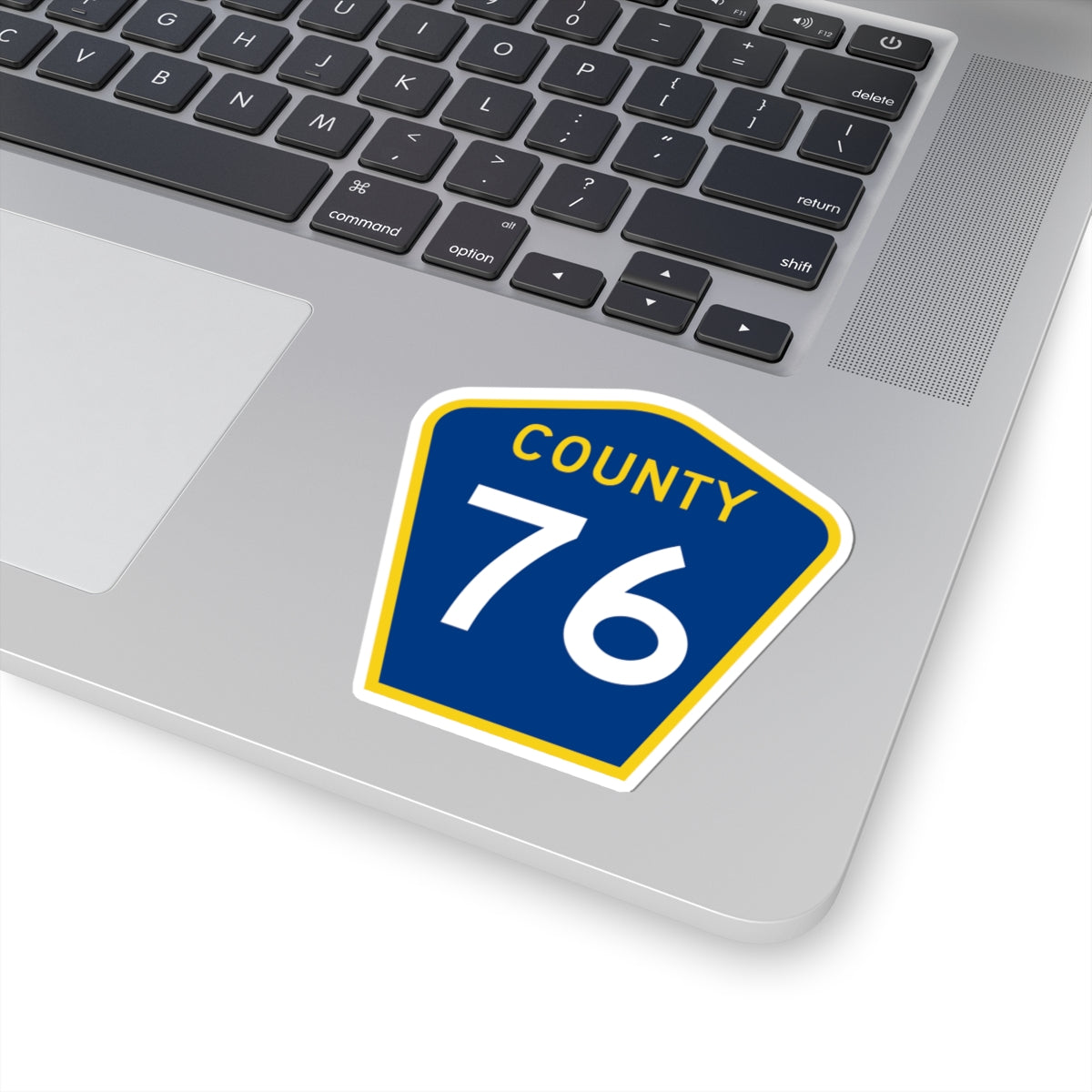County 76 MN (Minnesota) (Road Sign) STICKER Vinyl Kiss-Cut Decal