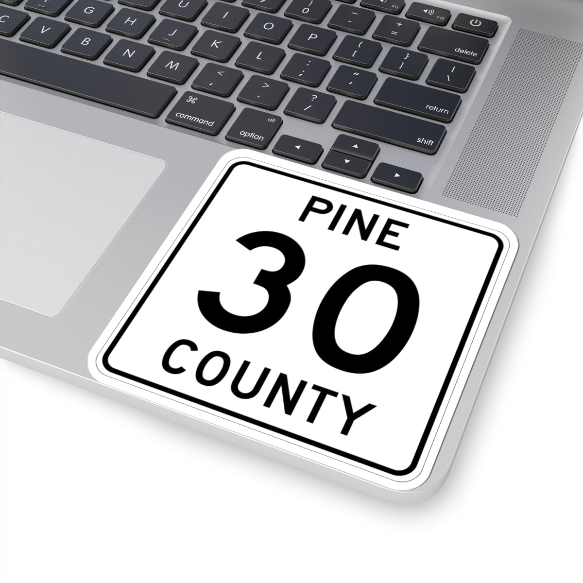 Pine County Route 30 MN (Minnesota) (Road Sign) STICKER Vinyl Kiss-Cut Decal