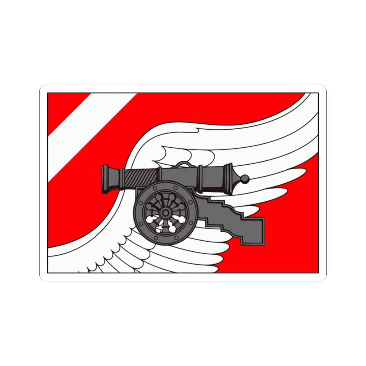 Flag Romanovka Leningrad oblast (Russia) STICKER Vinyl Kiss-Cut Decal