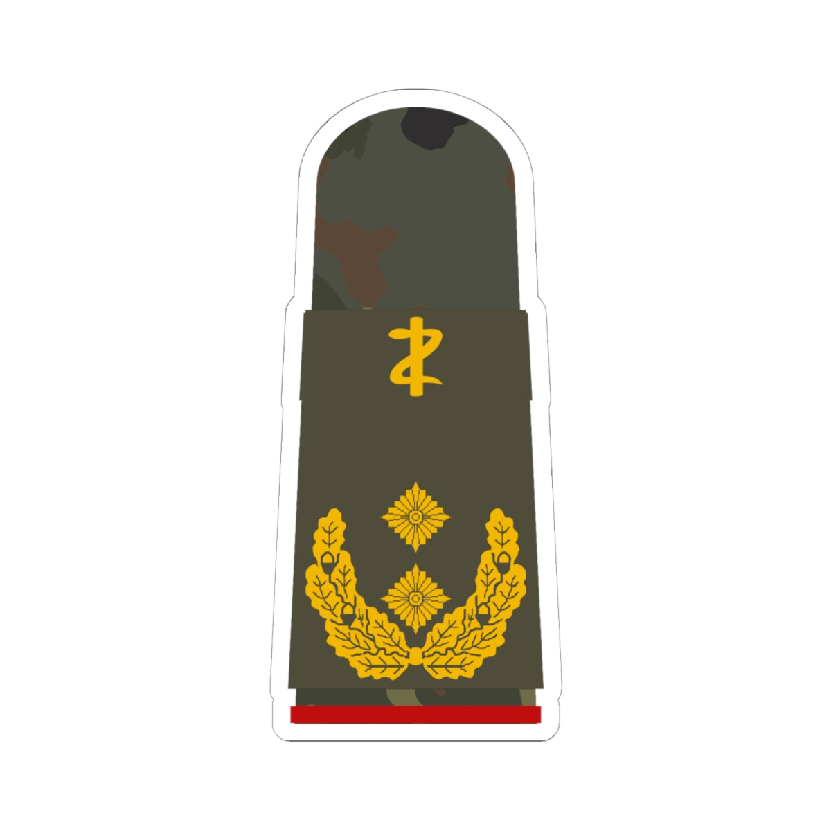 HA OS5 62c Generalstabsarzt ZM L (Military Rank) STICKER Vinyl Kiss-Cut Decal