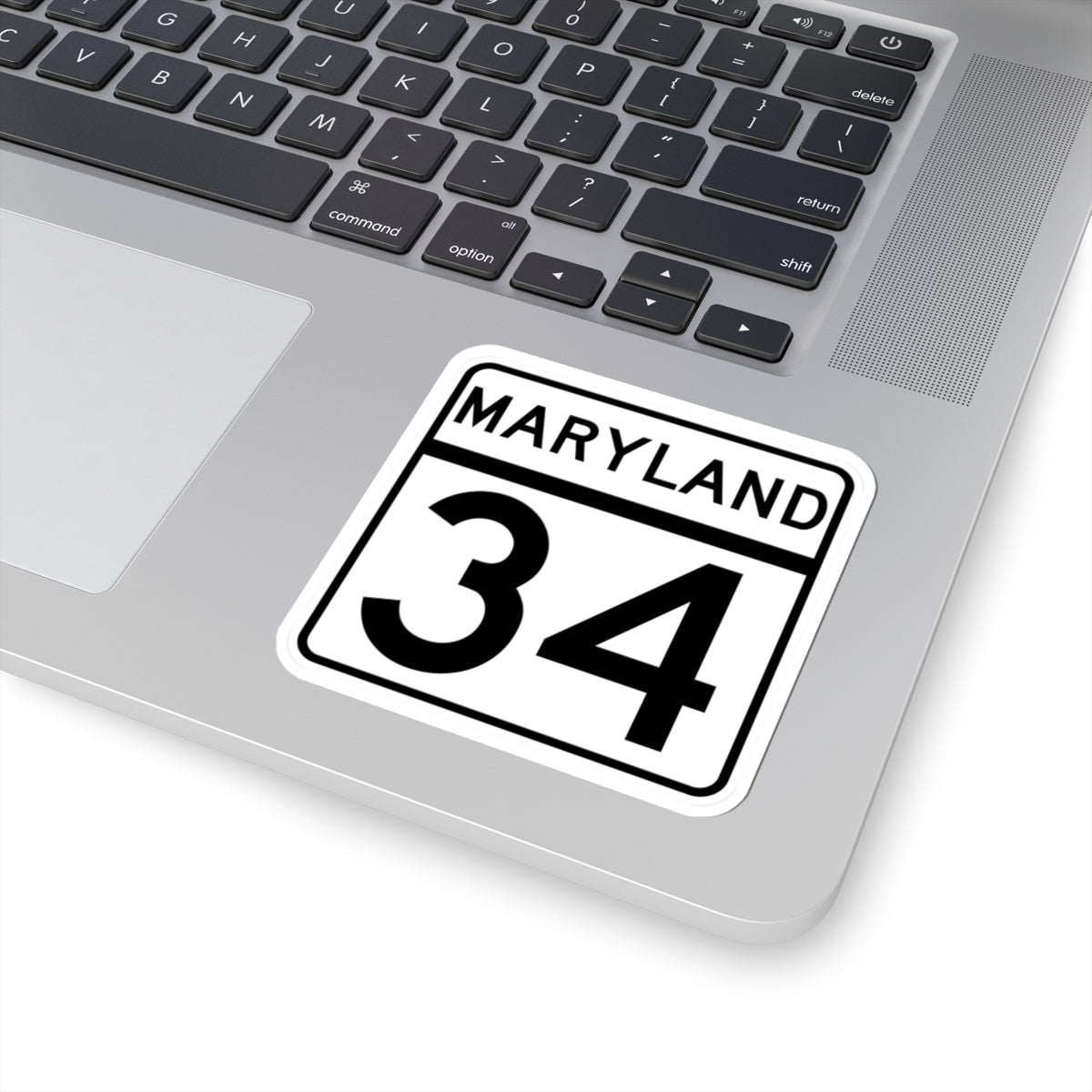 MD Route 34 (Maryland) (Road Sign) STICKER Vinyl Kiss-Cut Decal