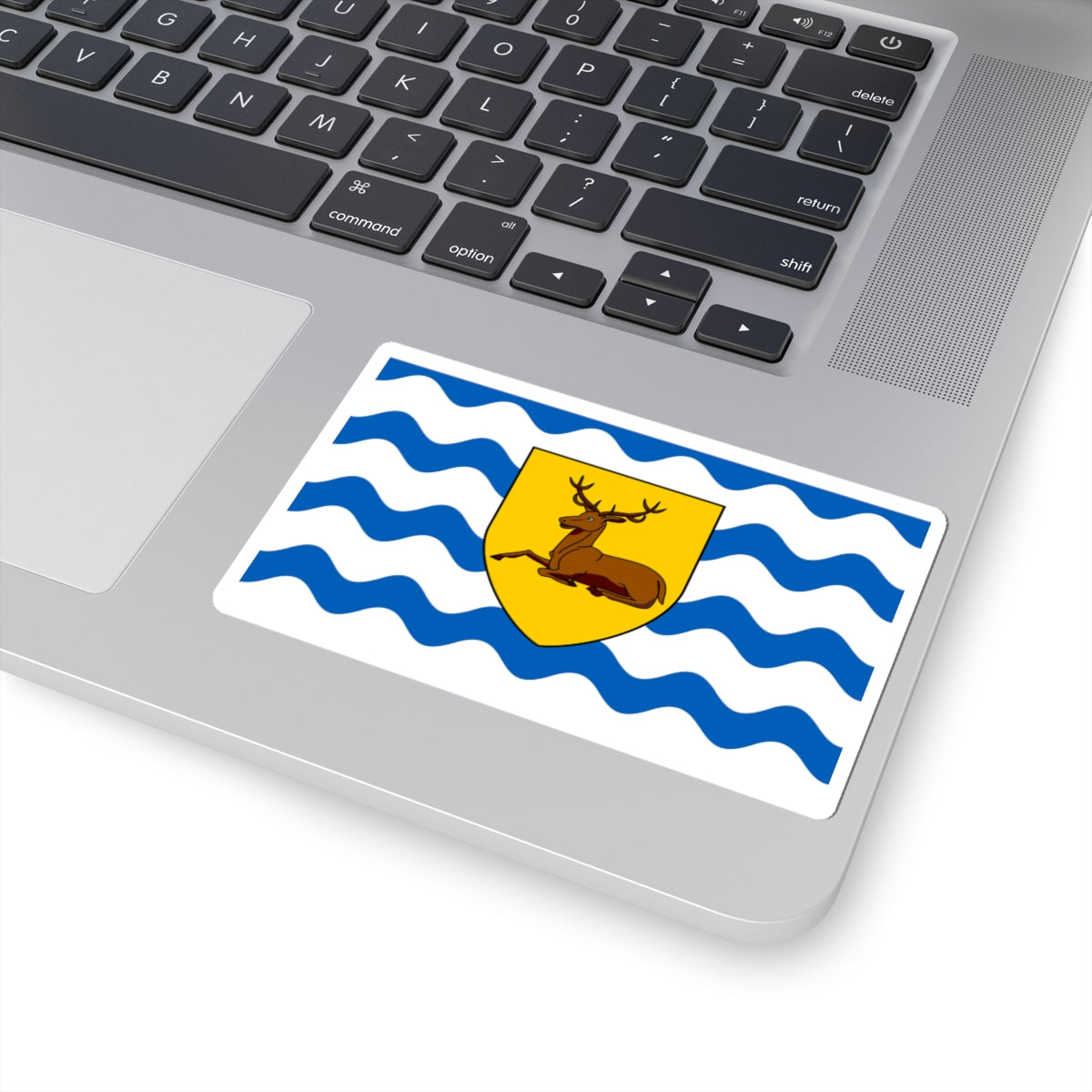 County Flag of Hertfordshire (England) STICKER Vinyl Kiss-Cut Decal