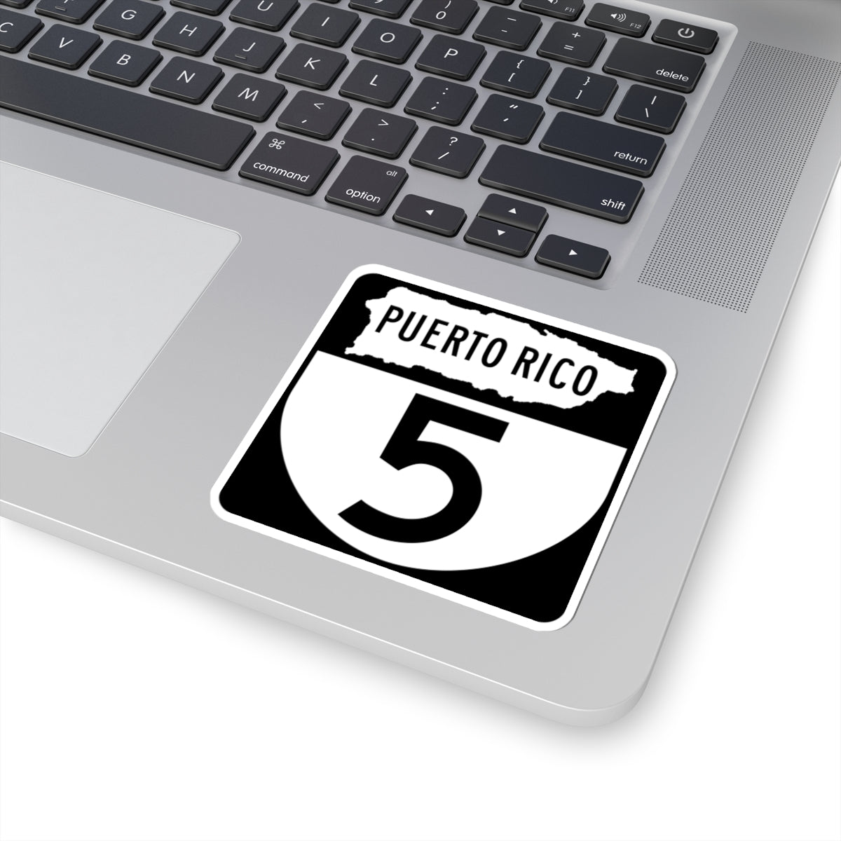 PR old 5 (Puerto Rico) (Road Sign) STICKER Vinyl Kiss-Cut Decal