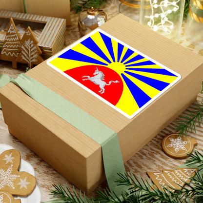 Flag Agalatovo Leningrad oblast (Russia) STICKER Vinyl Kiss-Cut Decal