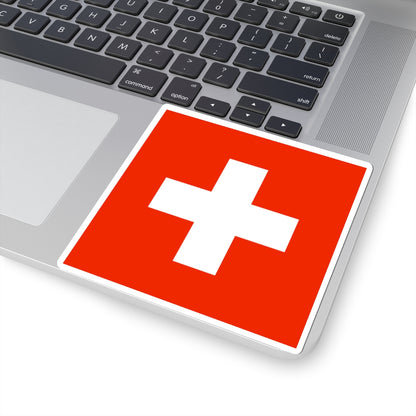 Flag of Switzerland WFB 2000 (Switzerland) STICKER Vinyl Kiss-Cut Decal