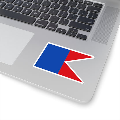 Flag maritime melilla (Spain) STICKER Vinyl Kiss-Cut Decal