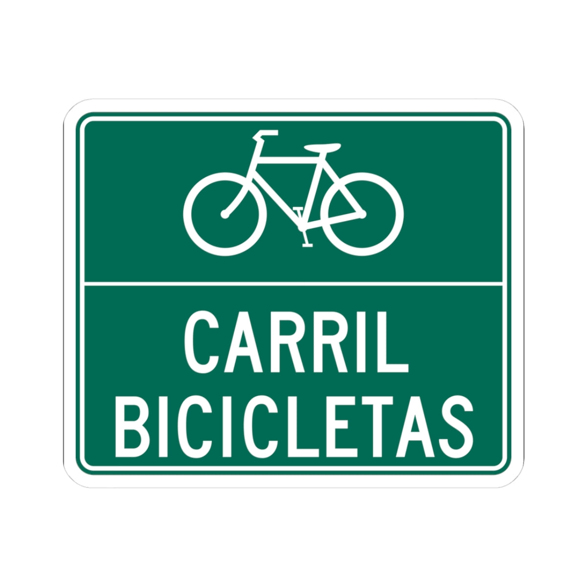 MUTCD-PR D11-1 (Puerto Rico) (Road Sign) STICKER Vinyl Kiss-Cut Decal