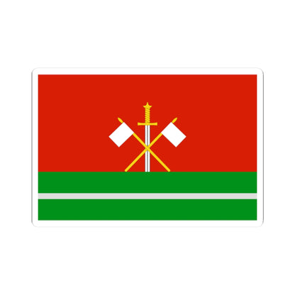 Flag of Monastyrschinsky rayon Smolensk oblast (Russia) STICKER Vinyl Kiss-Cut Decal