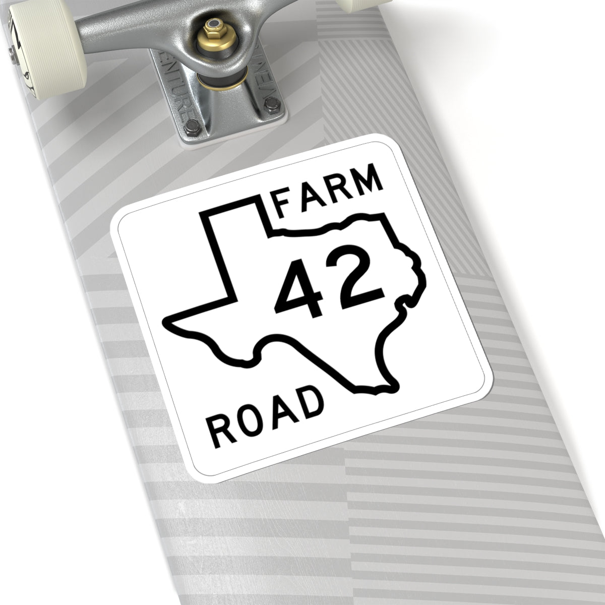 Texas FM 42 1956 (Texas) (Road Sign) STICKER Vinyl Kiss-Cut Decal