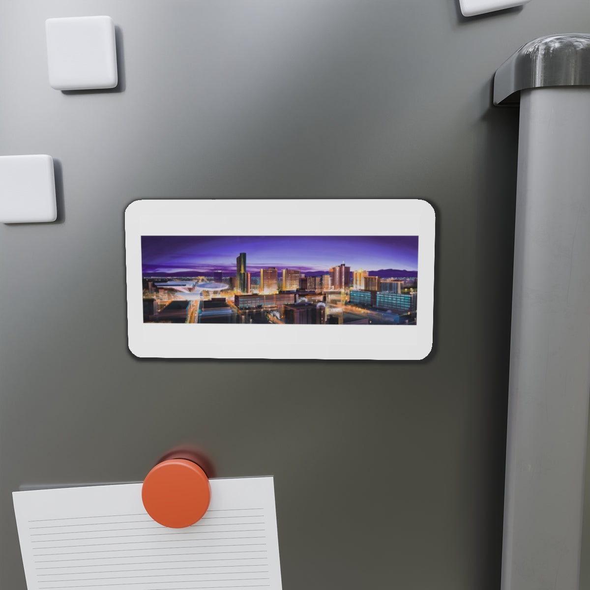 Cityscape (Magazine Illustration) Refrigerator Magnet-The Sticker Space