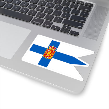 Flag of Finland 1918-1920 Military (Finland) STICKER Vinyl Kiss-Cut Decal