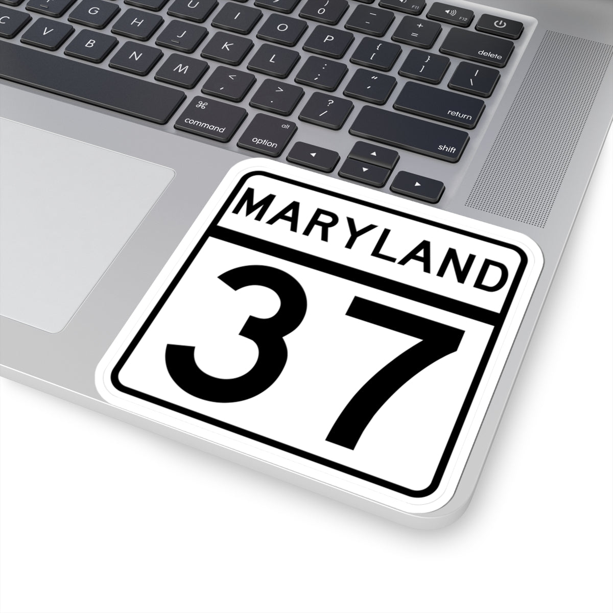 MD Route 37 (Maryland) (Road Sign) STICKER Vinyl Kiss-Cut Decal